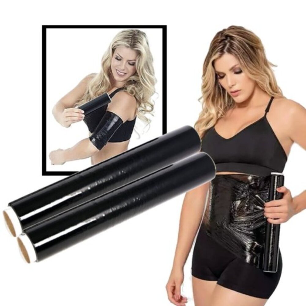 2 Osmotic Plastic Body Sweat Thermal Wrap Faja Roll Detox Home Spa Slimming
